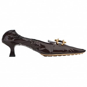 Bottega Veneta Slim Heel Mary Jane Shoes Women's Dark Brown 1 2912627