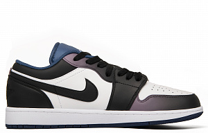 Jordan Air Jordan 1 Cushioning Anti-Slip And Wear-Resistant Low-Top Vintage Basketball Shoes Men's Purple Black White 1 2912685