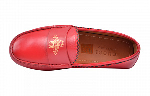 GUCCI Gommino Loafers Women's Red 1 2912756