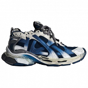 Balenciaga Runner Gradient Distressed Low Top Casual Shoes Men's Blue 1 2912817