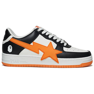 A BATHING APE Low Top Skateboard Shoes Unisex Black Orange 1 2913119