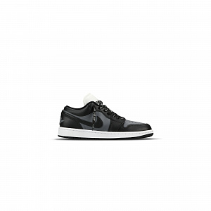 Jordan Air Jordan 1 Slip Resistant, Abrasion Resistant, Lightweight Low Top Vintage Basketball Shoes Women's Black Gray 1 2913253
