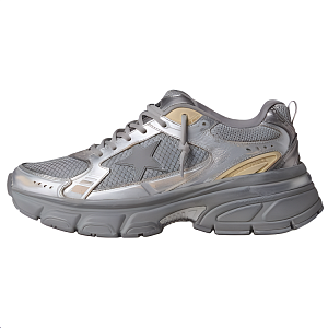 Golden Goose Lightstar Low-Top Casual Shoes Women's Silver