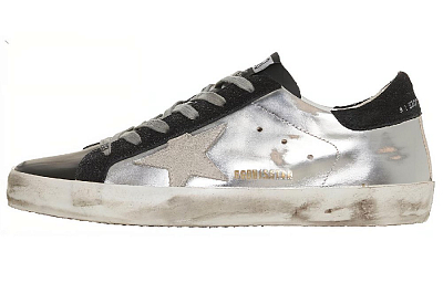 Golden Goose Super Star Stylish Skateboarding Shoes Women's Silver