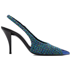 SAINT LAURENT Vesper High Heels Women's Blue 1 2913738