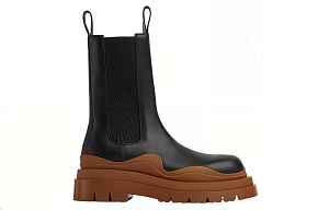 Bottega Veneta Tire Short Chelsea Boots Men's Black 1 2913802