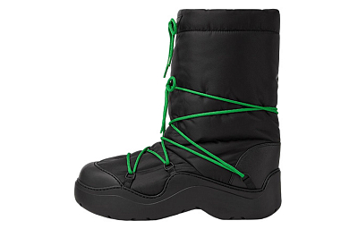 Bottega Veneta Lace Up Puddle Bomber Boots Women's