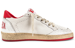 Golden Goose Ball Star Low Top Stylish Skateboarding Shoes Women's White Distressed Style 1 2914634