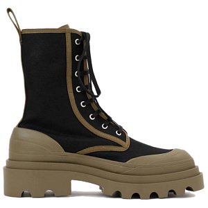Bottega Veneta Lace Up Boots Black Green 1 2915663