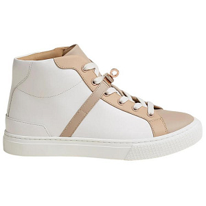 HERMES Daydream Stylish Skateboarding Shoes Women's White Brown 1 2915708