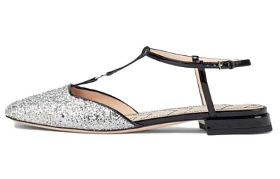 GUCCI Women's Casual Shoes Women's Black Silver