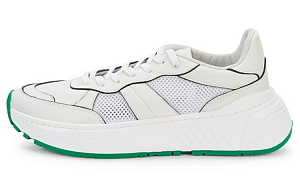 Bottega Veneta Low top Casual Shoes Men's White Green