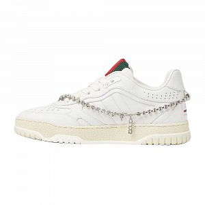 GUCCI Women's Re Web Sneaker 'White Crystal Chain' Women's