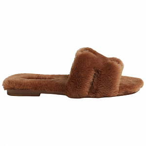 HERMES Oran Slide Slippers Women's Brown 1 2916279