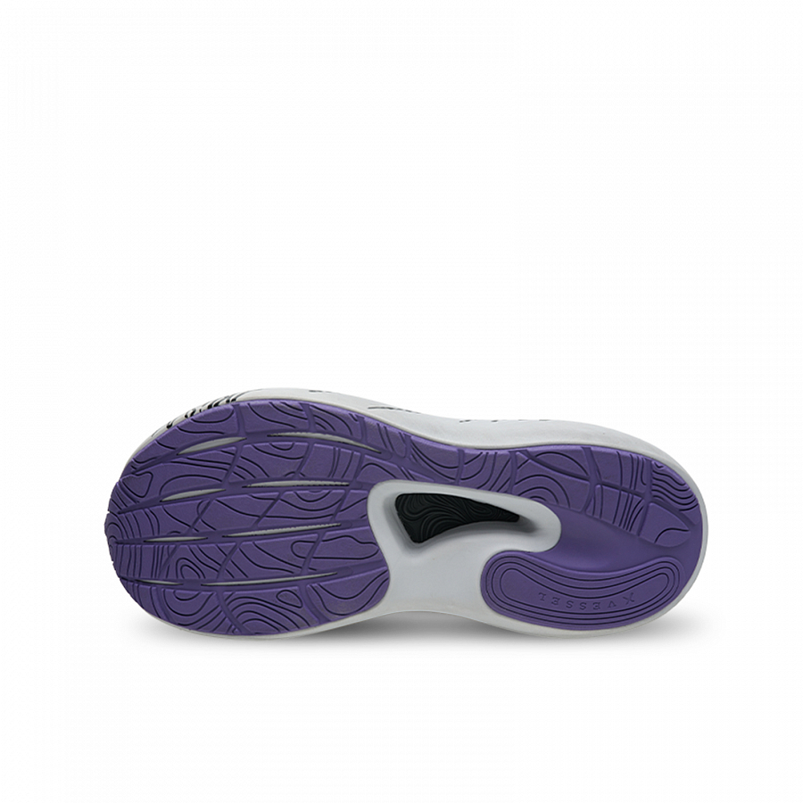 VESSEL Shock Absorbers Low Top Running Shoes Unisex Purple Gray