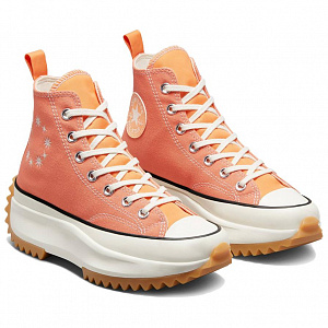 Converse Run Star Hike Mid Top Canvas Shoes Women's Orange 2 2917424