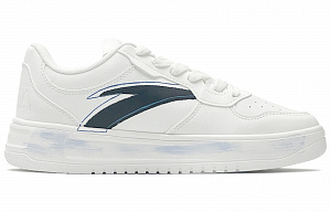 Anta Life Collection Slip-Resistant Cushioning Low-Top Skateboard Shoes Men White Blue 1 2917438
