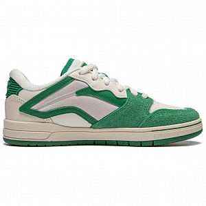 LiNing Wave PROS Cushioning, Wear Resistant Low Top Skateboard Shoes Women's White Green 1 2917478