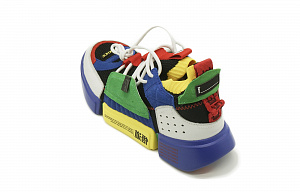LiNing Essence 2 ACE Cushioning Anti-Slip And Wear-Resistant Mid-Top Vintage Basketball Shoes Men's Blue Yellow 2 2917488