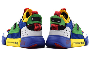 LiNing Essence 2 ACE Way Of Wade Cushioned Slip-Resistant Mid-Top Vintage Basketball Shoes Women's Blue Green Yellow 3 2917503