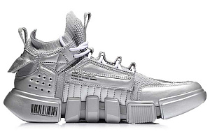 LiNing Essence ACE Cushioning Anti-Slip And Wear-Resistant Low-Top Vintage Basketball Shoes Men's Silver 1 2917515