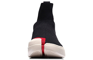 LiNing Essence 2 Vintage Basketball Shoes Women's High top Black/Red/Ecru 3 2917532
