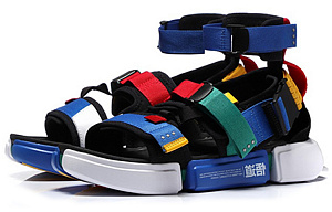 LiNing Sports Sandals Men's Blue Red Yellow 2 2917536