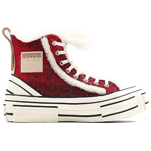 VESSEL G.O.P. Winter Highs Cherry Red Non-slip Lightweight High-Top Skateboard Shoes Women's Red White 1 2917771