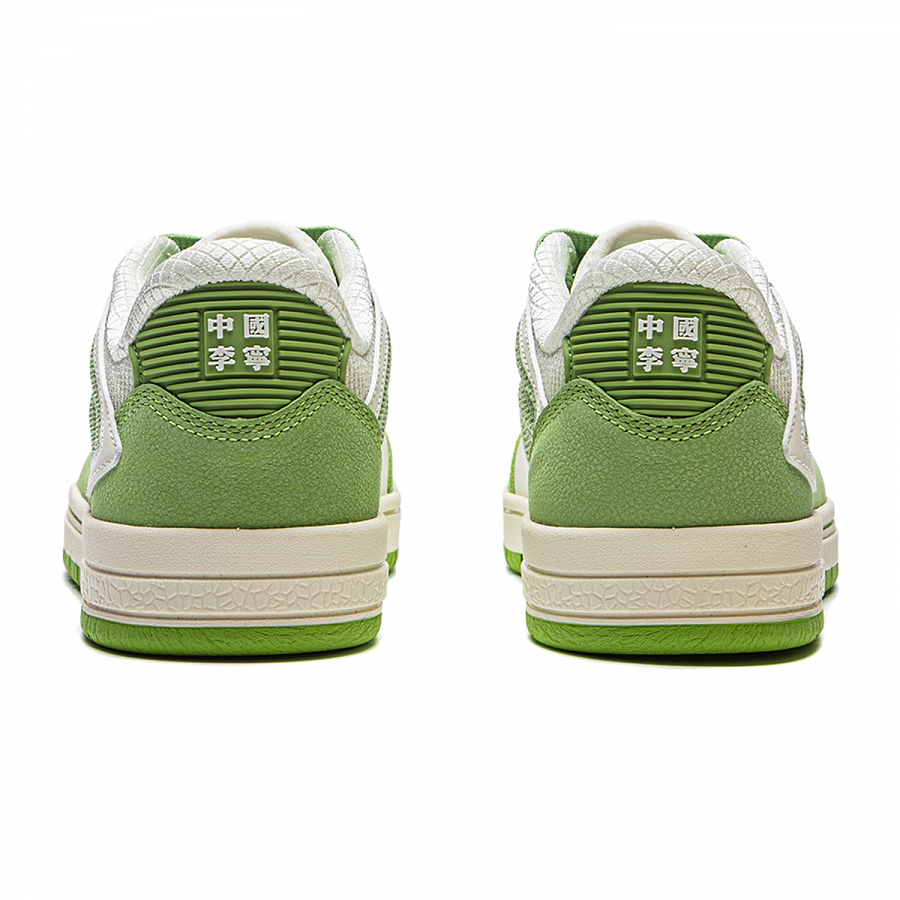 LiNing Cushioning, Wear Resistant Low top Skateboard Shoes Women's Green Beige White купить в интернет-магазине Yoocart с быстрой доставкой по России.
