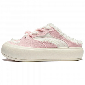 LiNing Slip-Resistant Cushioning Low-Top Skateboard Shoes Women's Pink White
