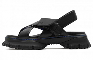 Burberry Pebble One Strap Sandals Women's Black