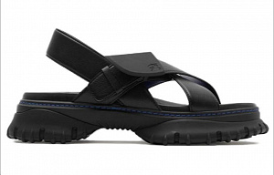 Burberry Pebble One Strap Sandals Women's Black 1 2918196