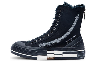 Yohji Yamamoto x VESSEL Low High-Top Skateboard Shoes Unisex Black