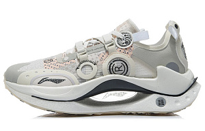 LiNing Jueying CRC Durable Breathable Low-Top Running Shoes Men's Cloud Rain Gray