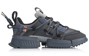 LiNing Pan Gu Trek Durable Breathable Low-Top Sports Casual Shoes Men's Snow Gray 1 2919821