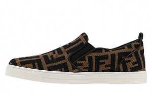 FENDI FF LOGO Low top Skateboard Shoes