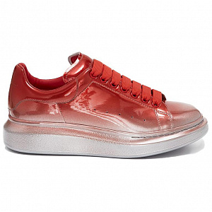 Alexander McQueen Oversized Sneaker 'Silver Red' 1 2919880