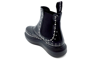 Alexander McQueen Hybrid Chelsea Boots 'Black Studd' Women's 1 2920048