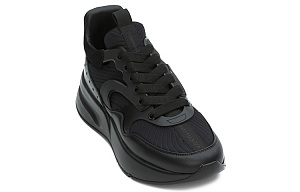 Alexander McQueen Oversized Runner Black Silver 1 2920116
