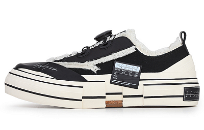Yohji Yamamoto X XVESSEL Canvas Shoes Unisex Low-Top Black/White