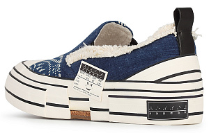INK·CHEN x VESSEL Slip On Low-Top Canvas Shoes Unisex Blue 1 2920154