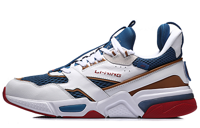 LiNing 001 Running Shoes Men Low-Top White/Blue/Red