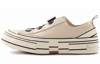 Yohji Yamamoto x VESSEL Low-Top Skateboard Shoes Unisex Ecru