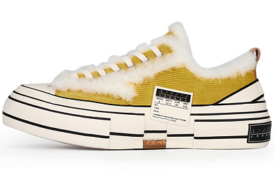 VESSEL Lows Winter Warmers Low-Top Skateboard Shoes Unisex Yellow