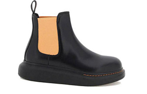 Alexander McQueen Hybrid Chelsea Boots 'Black Corsage' Women's 1 2920592