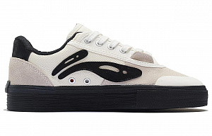 Steven Harrington x LiNing Slip Resistant Cushioning Abrasion Resistant Low Top Skateboard Shoes Women's White Black 1 2920627