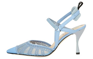 FENDI Slim Heel High Heels 8.5cm Women's Light Blue