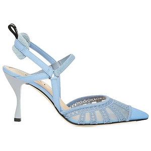 FENDI Slim Heel High Heels 8.5cm Women's Light Blue 1 2920647