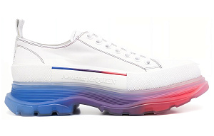 Alexander McQueen Tread Slick Low Lace Up Shoes 'White Multi' 1 2920652