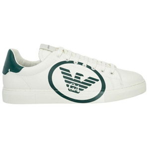 EMPORIO ARMANI Skateboard Shoes Men's White Green 1 2920687